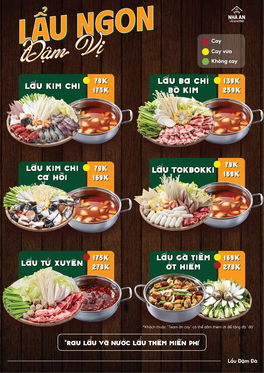 Sáu nồi lẩu đậm vị